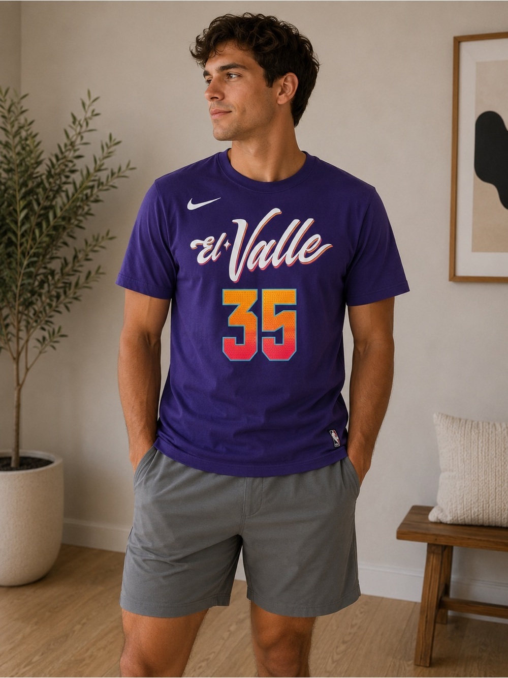 Nike Purple 'El Valle' 35 Short Sleeve Tee